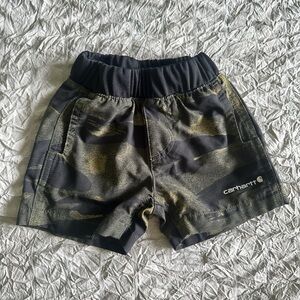 Carhartt Kids Camo Shorts - Black, Green, and Tan